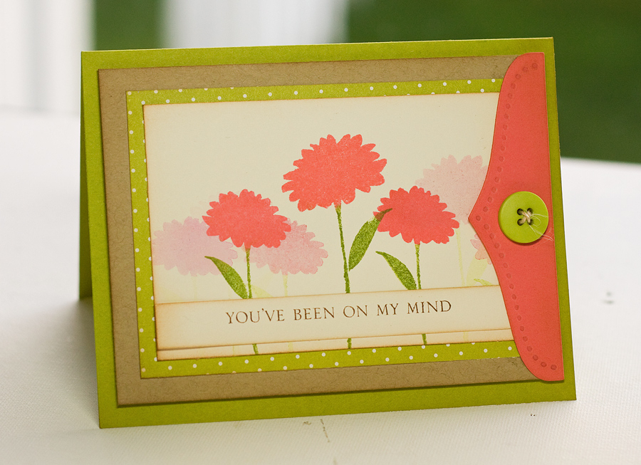 * Stamps- Larger Than Life, Big &amp; Bold Greetings<br />
    * Ink- Landscape, Berry Sorbet,...