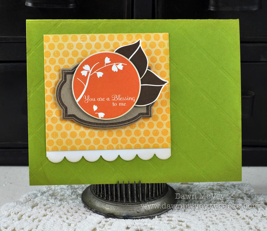 Paper: simply chartreuse, kraft, stamper's select white, distressed dots<br />
Stamps:...