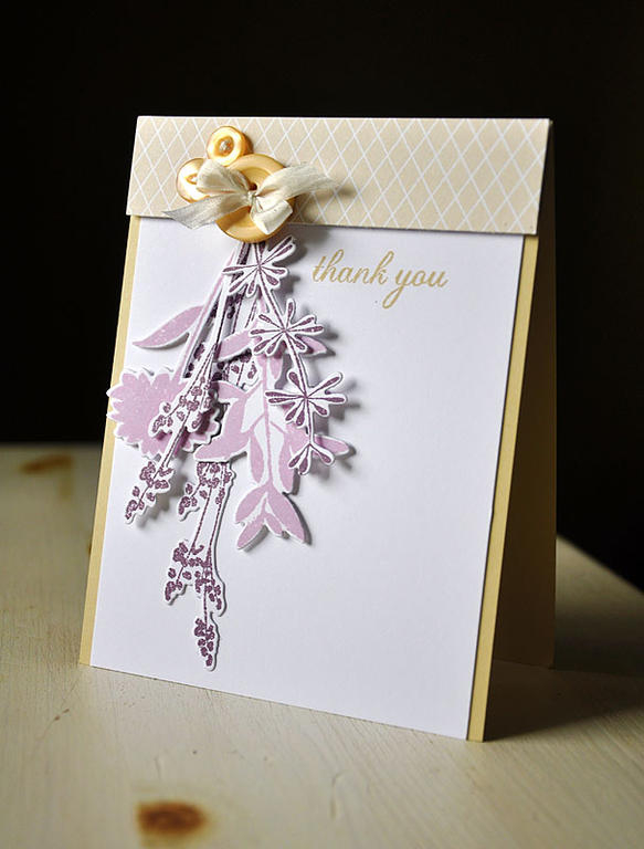 Stamps:  Larger Than Life &amp; Mat Stack #1 Collection (sentiment)<br />
Ink:  Plum Pudding,...