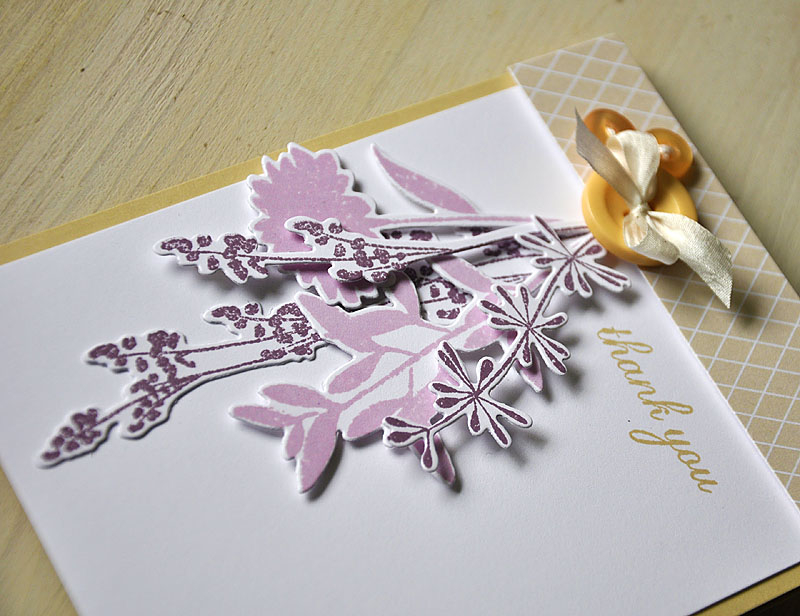 Stamps:  Larger Than Life &amp; Mat Stack #1 Collection (sentiment)<br />
Ink:  Plum Pudding,...