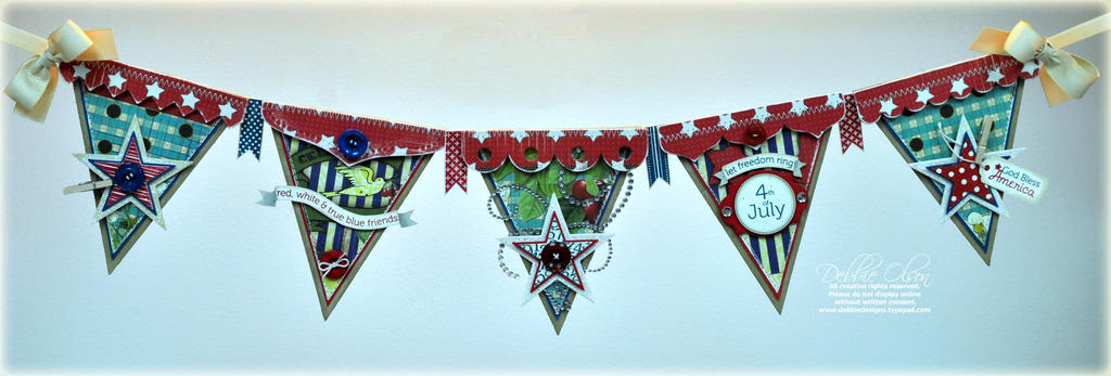 Stamps: Let Freedom Ring, Star Prints<br />
Cardstock: Pure Poppy, Kraft. Enchanted Evening<br...