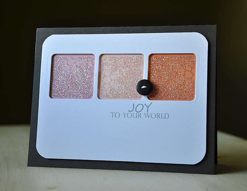 Stamps: Take Three: Winter<br />
Ink: Smoky Shadow &amp; Versamark<br />
Cardstock: Smoky...