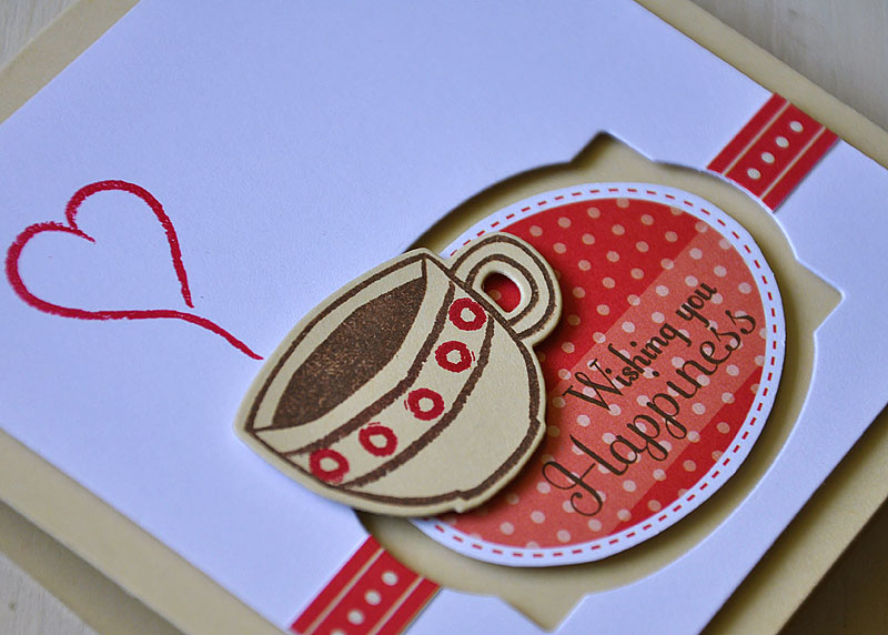 Stamps:  Warm Happiness Too<br />
Ink:  Dark Chocolate &amp; Pure Poppy<br />
Cardstock:  Fine...