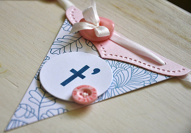 Stamp: In Bloom &amp; Outlines Alphabet<br />
Ink: Enchanted Evening<br />
Cardstock: White...