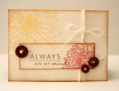stamps: Year Of Flowers: Moms<br />
ink: Pure Poppy, Summer Sunrise, Dark Chocolate<br />...