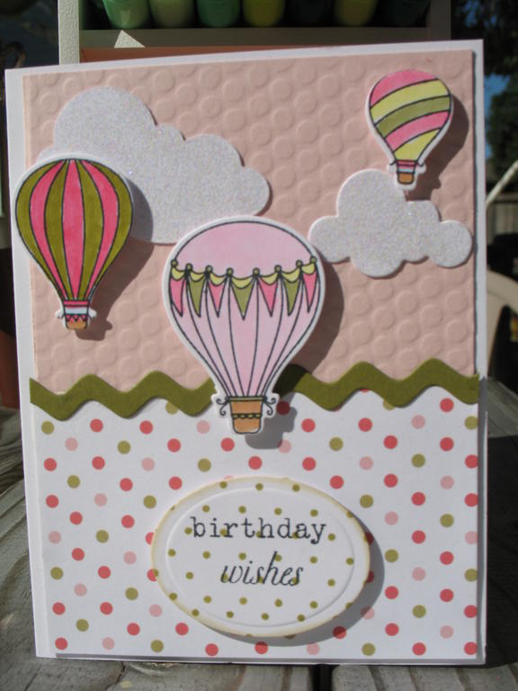 up and away birthday pink