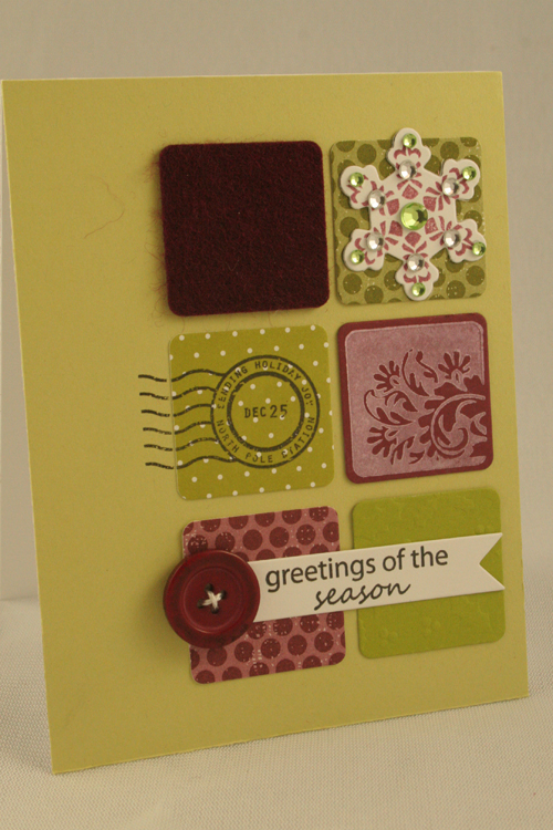 Christmas Card Set<br />
<br />
Stamps: Take Three: Winter, Background Basics: Christmas,...