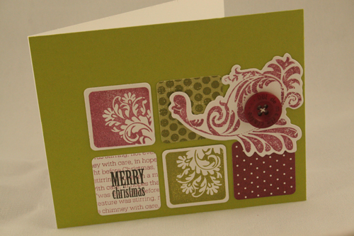 Christmas Card Set<br />
<br />
Stamps: Take Three: Winter, Background Basics: Christmas,...