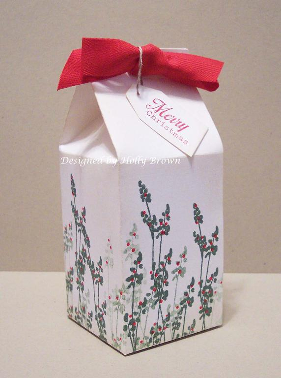Stamps used on this milk carton are Larger than Life and Friendship Jar Holiday Fillers.