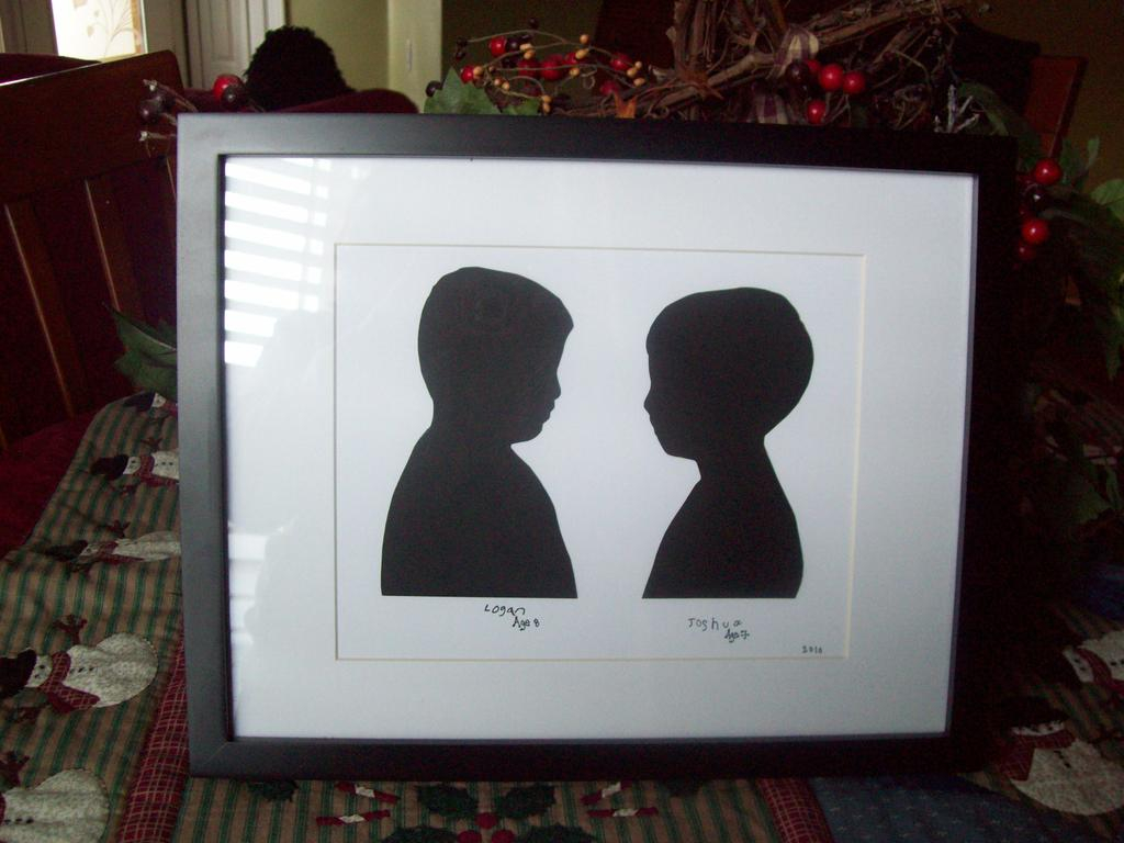 Silhouettes done using Nichole's technique found here:...