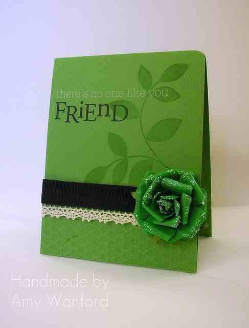 Made in an attempt to stop hoarding those gorgeous Prima flowers! LOL!<br />
<br />
Card...