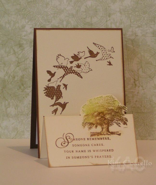 Materials:<br />
Paper: Brown card and cream cartridge,<br />
Stamps: PTI-Everyday Blessings...