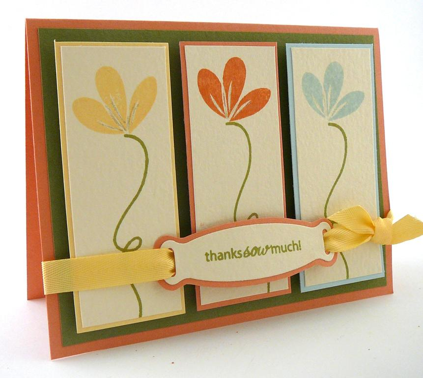 Supplies<br />
<br />
Stamps: Flower Garden (Papertrey Ink)<br />
<br />
Ink: Thatched Straw...
