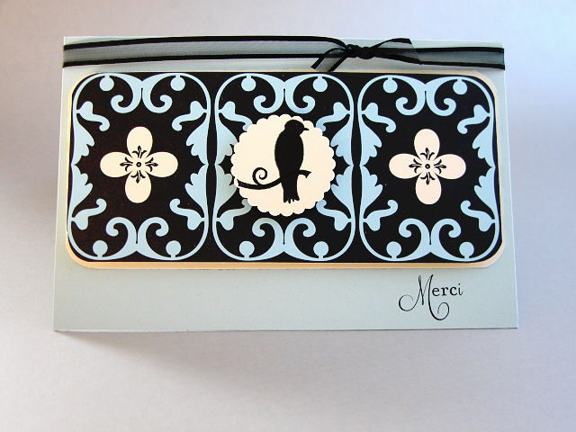 Stamps: Birds of a Feather<br />
Paper: Soft Sky SU!, American Crafts DP,<br />
Ink: Black...