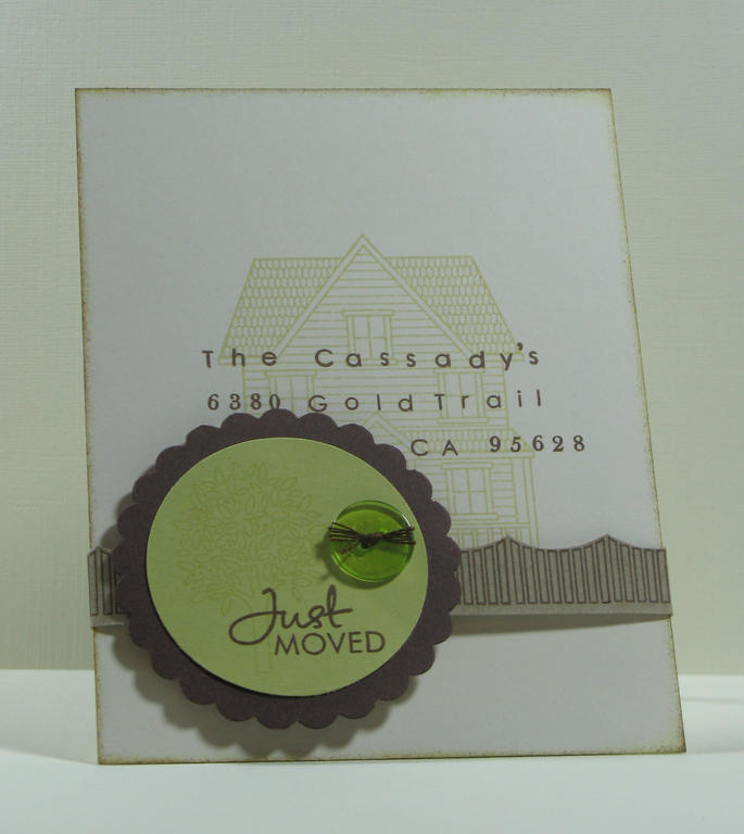 Moving Card<br />
Stamps:  Board &amp; Beams, Simple Alphabet, Wedding Day (PTI)<br />...