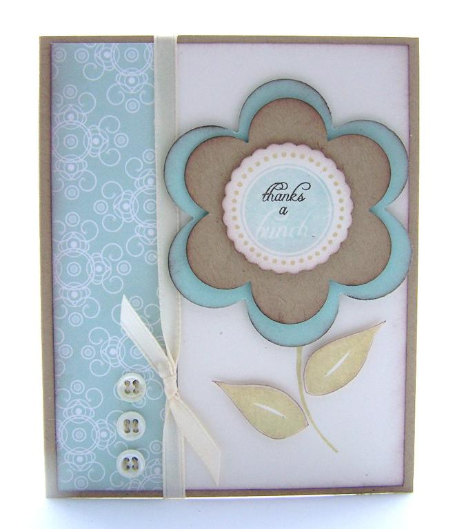 Stamps- Flower Garden, Flower Garden Sentiments <br />
Ink- Bunt Umber, Aqua Mist, Spring Moss...