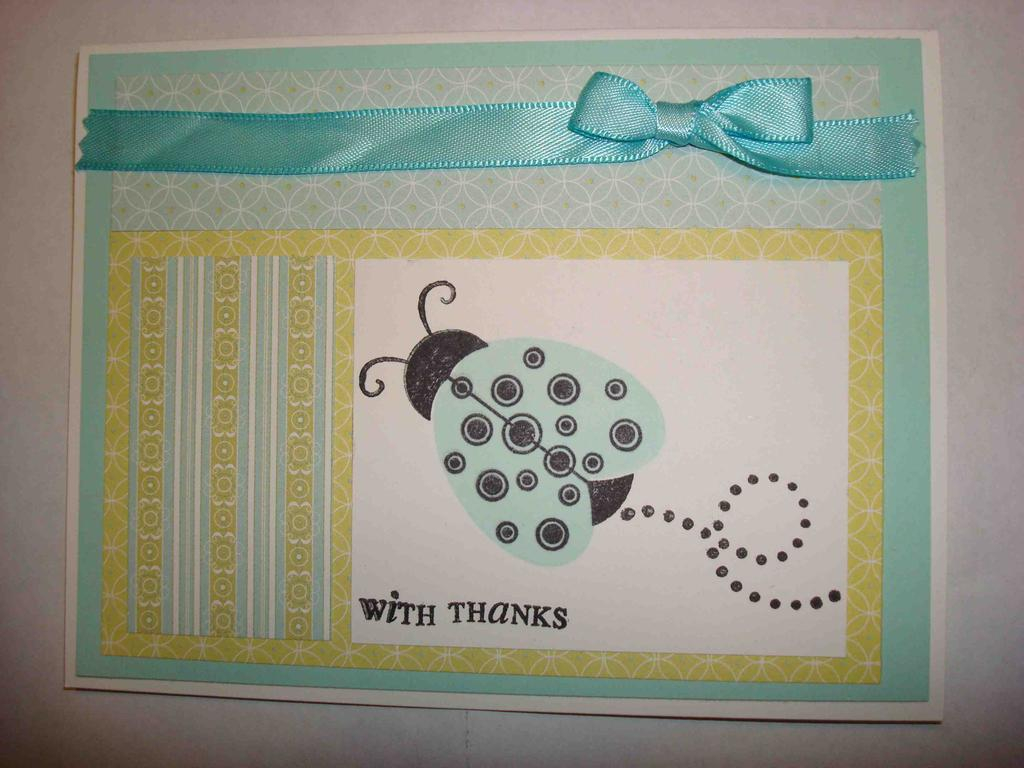 lady bug with thanks