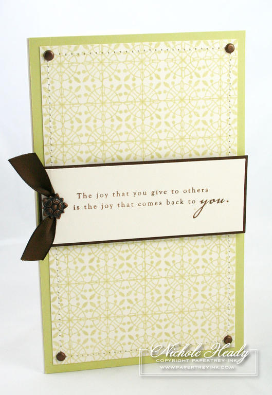 Stamps: (background) Guide Lines, (sentiment) Out on a Limb Sentiments<br />
Ink: Spring Moss,...