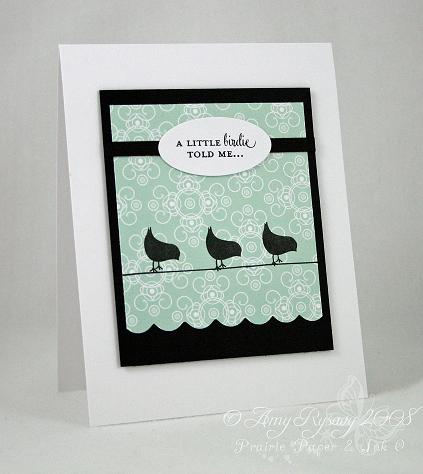 STAMPS: Birds of a Feather by Papertrey Ink.<br />
<br />
CS: Papertrey Stamper&#039;s Select...