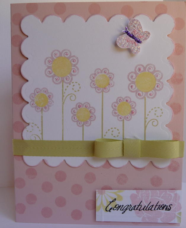 Women of life stamps, sweet blush and white cardstock, sweetblush, lemon tart and spring moss...