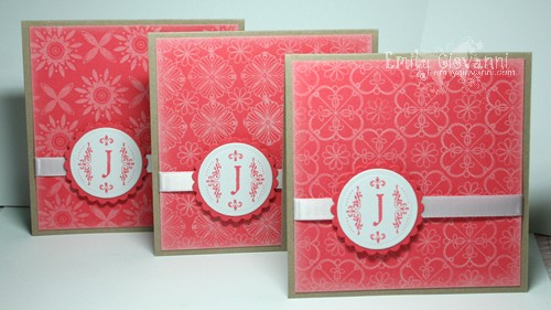 Simple Little Things Monogram Cards