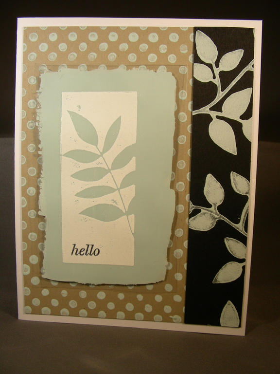 Here is one of a group of three cards I made for the June Blog Hop.  The challenge was to use...