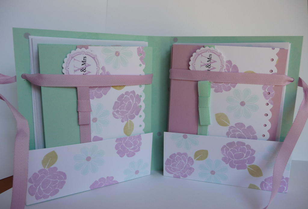 Note card holder inside