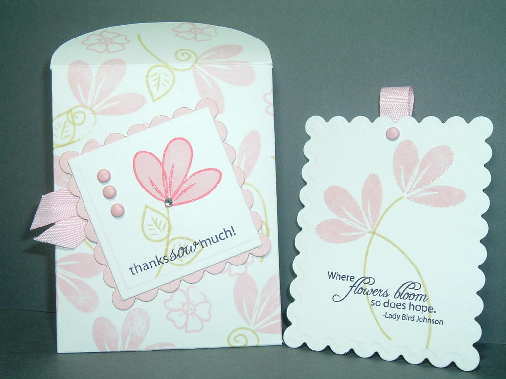 Flower Garden Seed Packet Challenge.<br />
This is what I created for Lisa Johnson&#039;s...