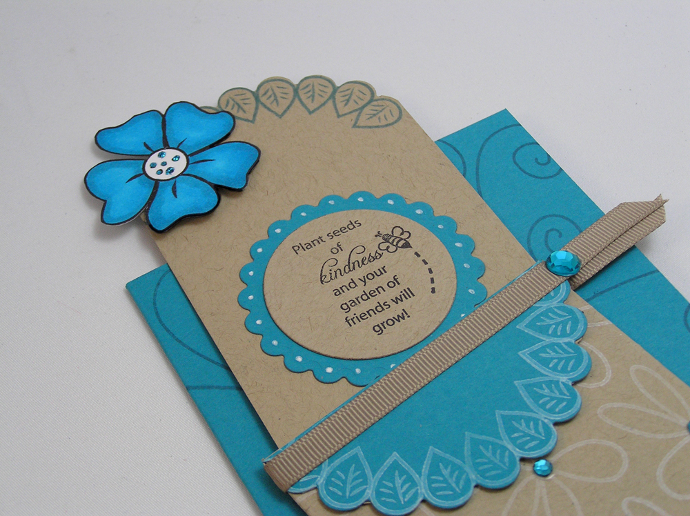 Close up of Lisa Johnson&#039;s Seed packet Challenge<br />
Stamps: Flower Garden, Flower...