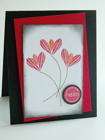 Floral Frenzy Tulips<br />
Stamps: Floral frenzy<br />
Paper: Black SU!, Real Red SU!<br />...