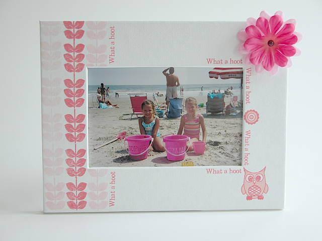 Wise Owl Picture Frame<br />
Stamps: Wise Owl<br />
Ink: Berry Sorbet, Sweet Blush<br />...