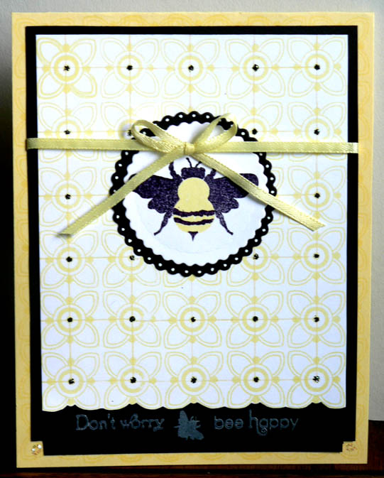 I think I'd like a stronger yellow for this and certainly white embossing powder instead of...