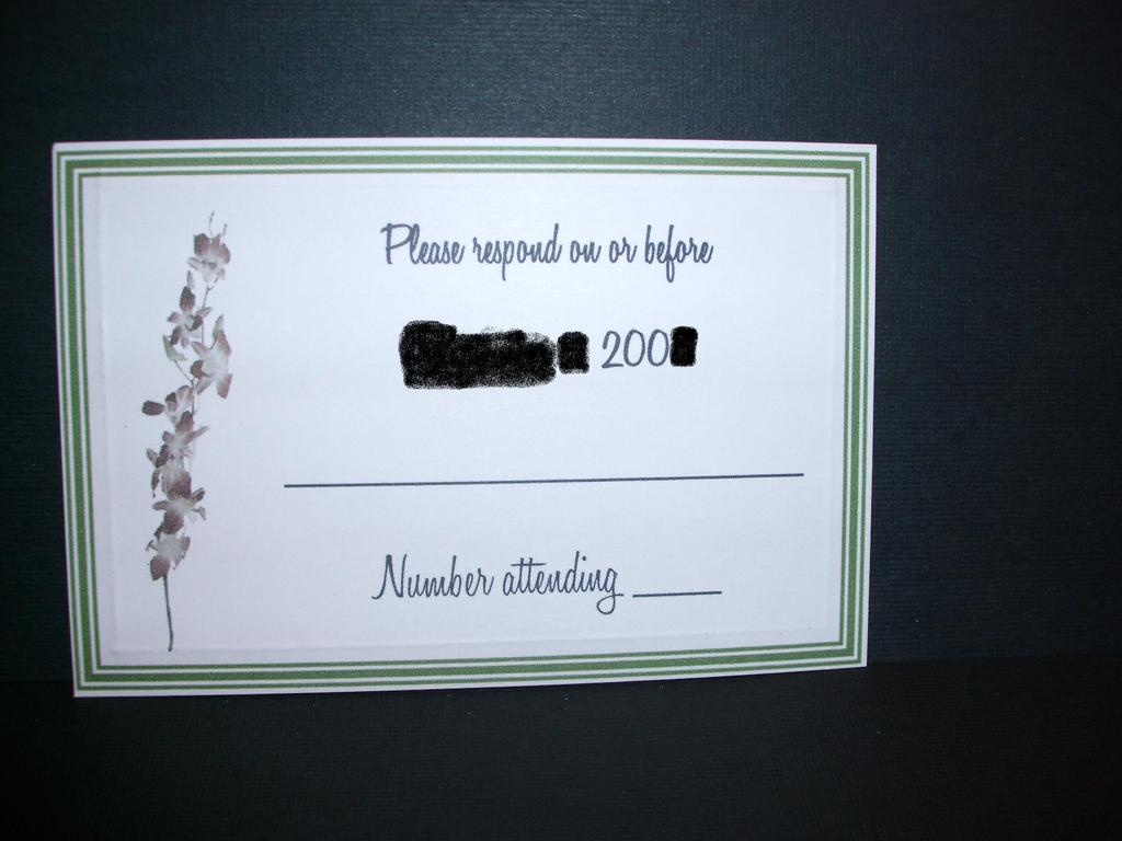 RSVP Card