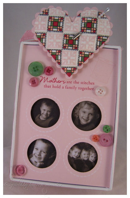 Stamps: Quilters Sampler, Borders &amp; Corners circle set. Guide Lines<br />
Inks: Pallete...