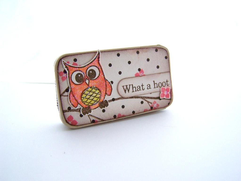 Owl Lip Gloss<br />
Stamps- Wise Owl, Out on a limb<br />
Ink- Dark Chocolate, Berry Sorbet<br...
