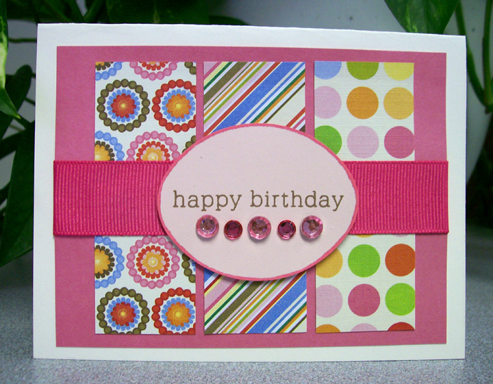 I used Vintage Cream as my base and Sweet Blush for the oval.  The rest of the paper is from...