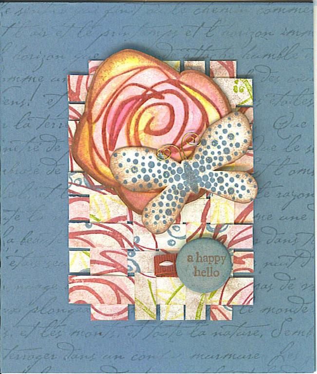 A card using one of the butterfly images from the Butterfly Kisses set.