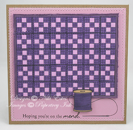 Project Title: Hoping you&#039;re on the mend<br />
Stamps: Quilter&#039;s Sampler, guide...