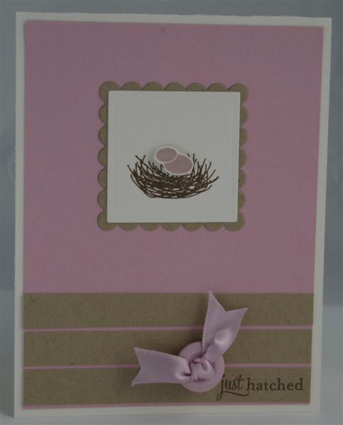 Birds of a Feather entry. I used the nest and also chose to pop up the eggs. I like how kraft...