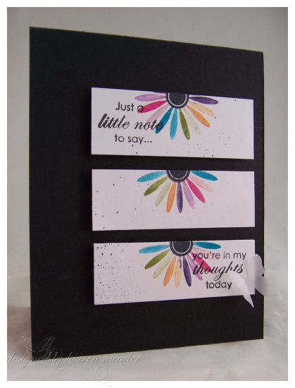 Colorful Thoughts<br />
Stamps-Floral Frenzy<br />
Ink-Black &amp; various markers<br />...
