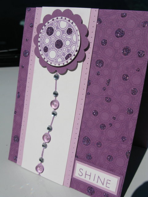 I wanted a card with lots of bling.  I used Shapes by Design to create my background and my...