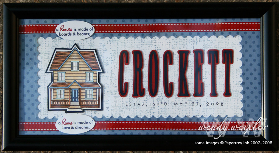 I made this as a &quot;housewarming/wedding&quot; gift for my niece and her new husband.<br />...