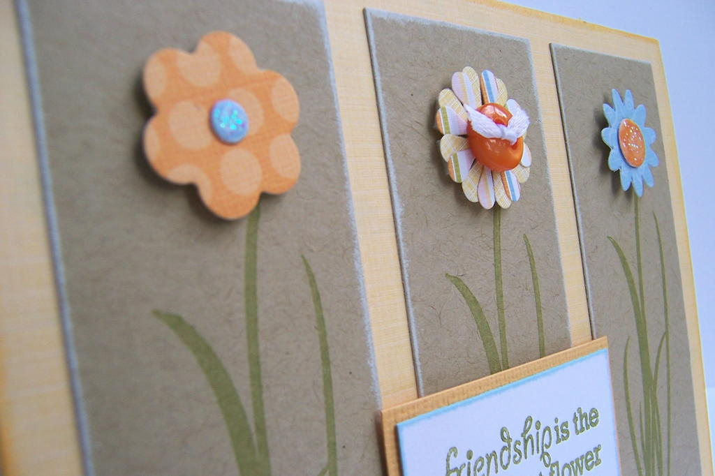 Floral card using Honey Bees &amp; Green Thumb.