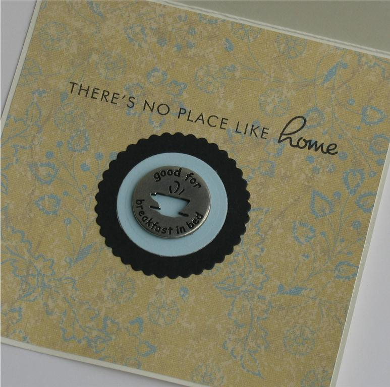 Inside of Welcome Home card