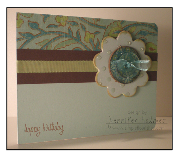 I've recently created a few cards that pay tribute to my favorite colors at the moment:...