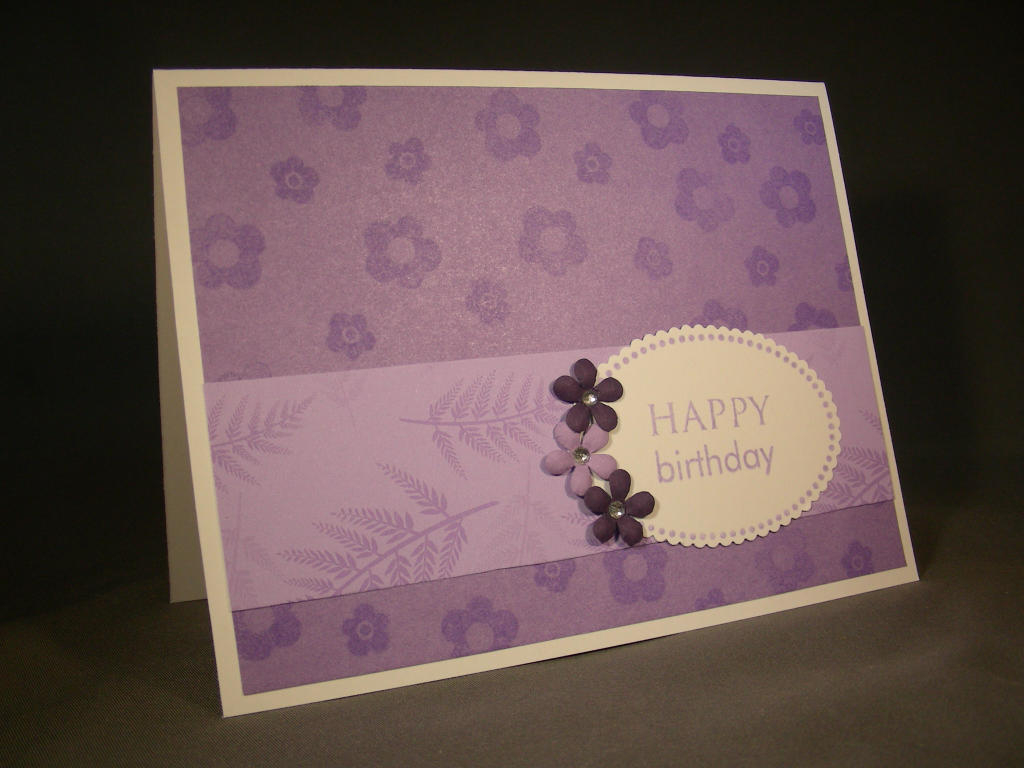 This is a card I made to go with the Frame I made for my neice. Everything matches the frame so...