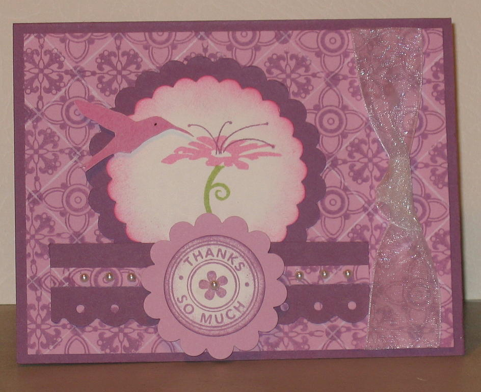 I made this card so I could practice using my guidelines set.  I think I am finally getting the...