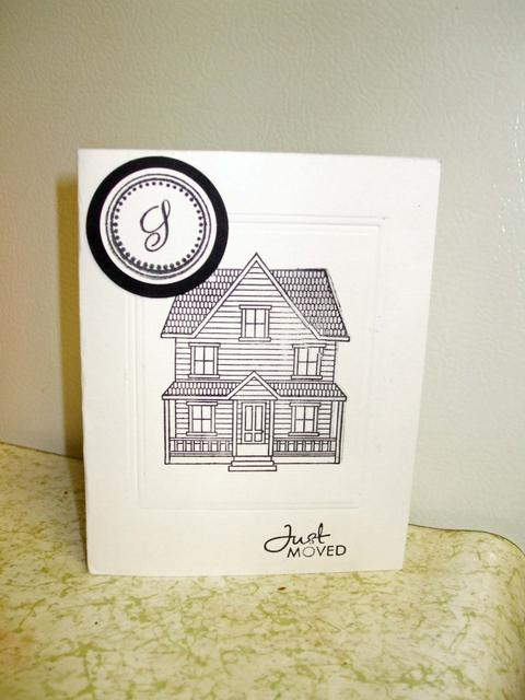 Black and white boards and beams and monogram