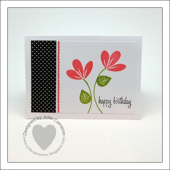 Flower Garden &amp; Faux Ribbon<br />
www.juliecameron.blogspot.com