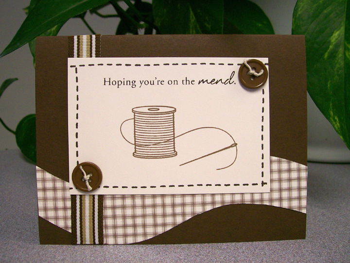I used Dark Chocolate as my base and accented with chocolate remix papers andsome ribbon from my...